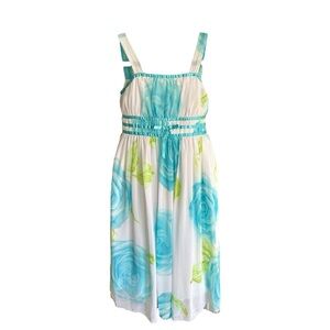 SWEET HEART ROSE Big Girl’s Floral Party Dress White Chiffon Pretty Girly, Sz 10